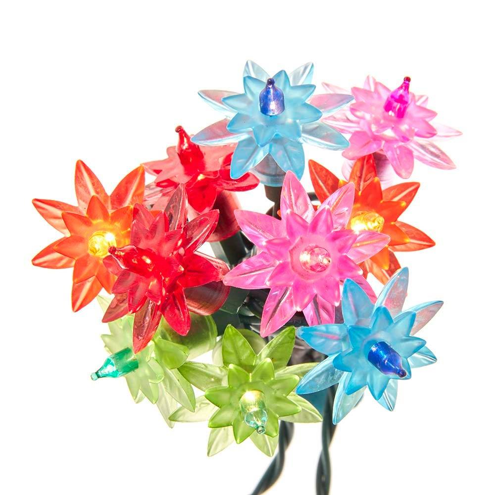 Kurt Adler UL 20-Light Multi-Color Flower Light Set