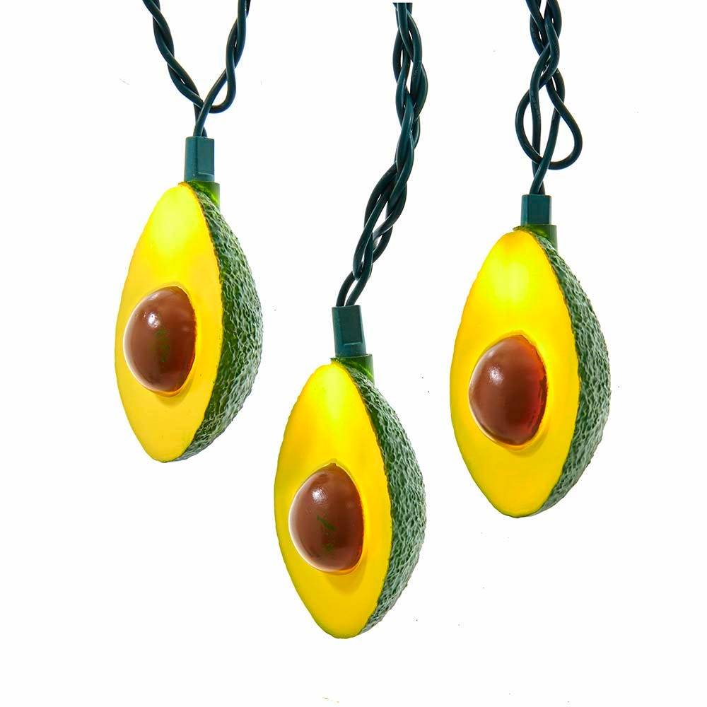 Kurt Adler UL 10-Light Avocado Light Set