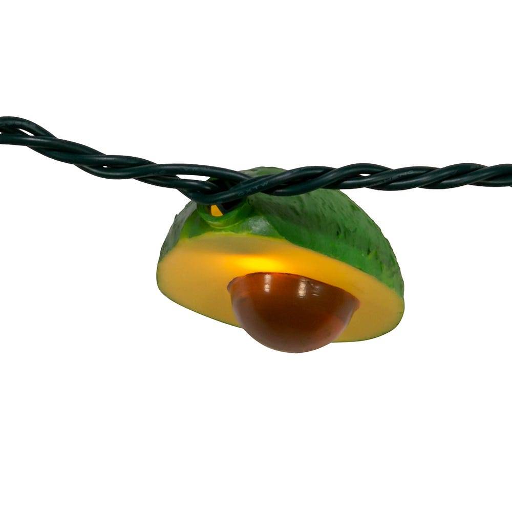 Kurt Adler UL 10-Light Avocado Light Set