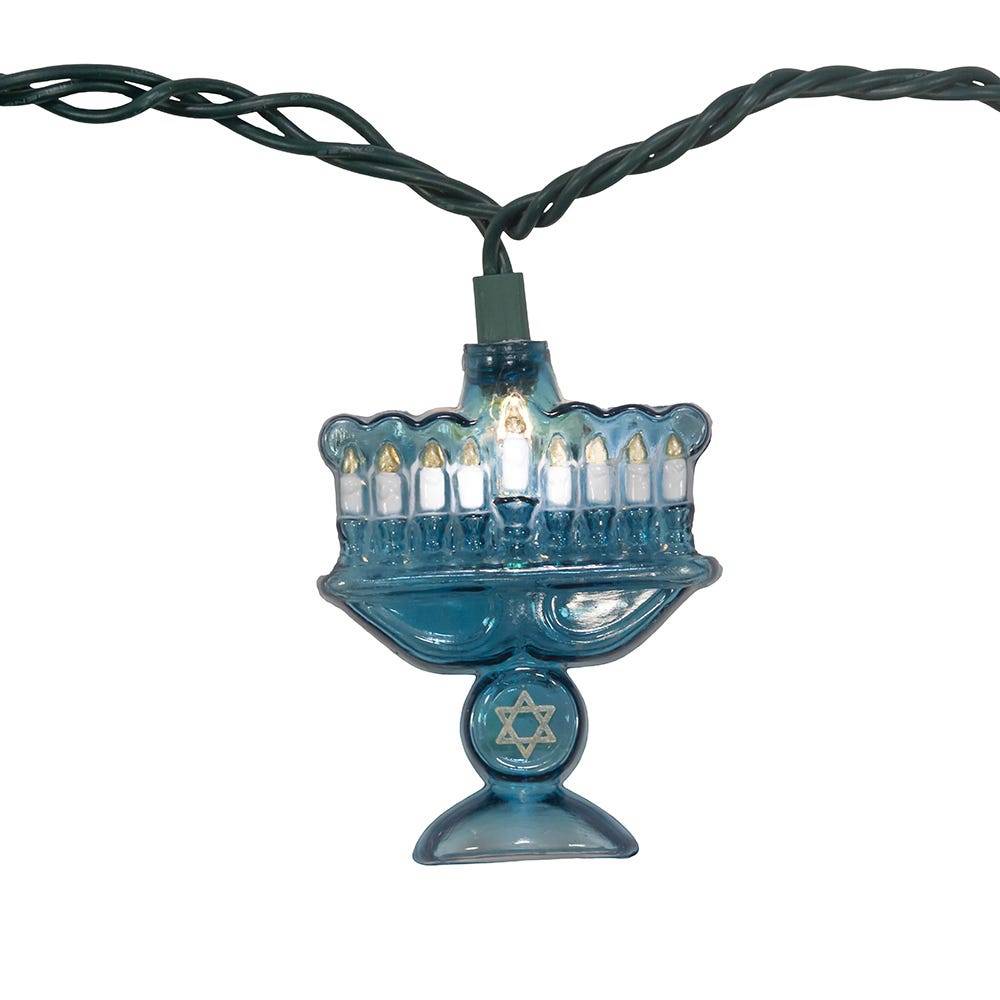 Kurt Adler UL 10-Light Menorah Light Set