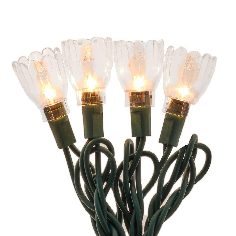 Kurt Adler UL 35-Light Clear Tulip Light Set