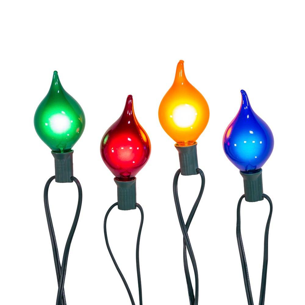 Kurt Adler UL 10-Light G45 Multicolor Teardrop Light Set