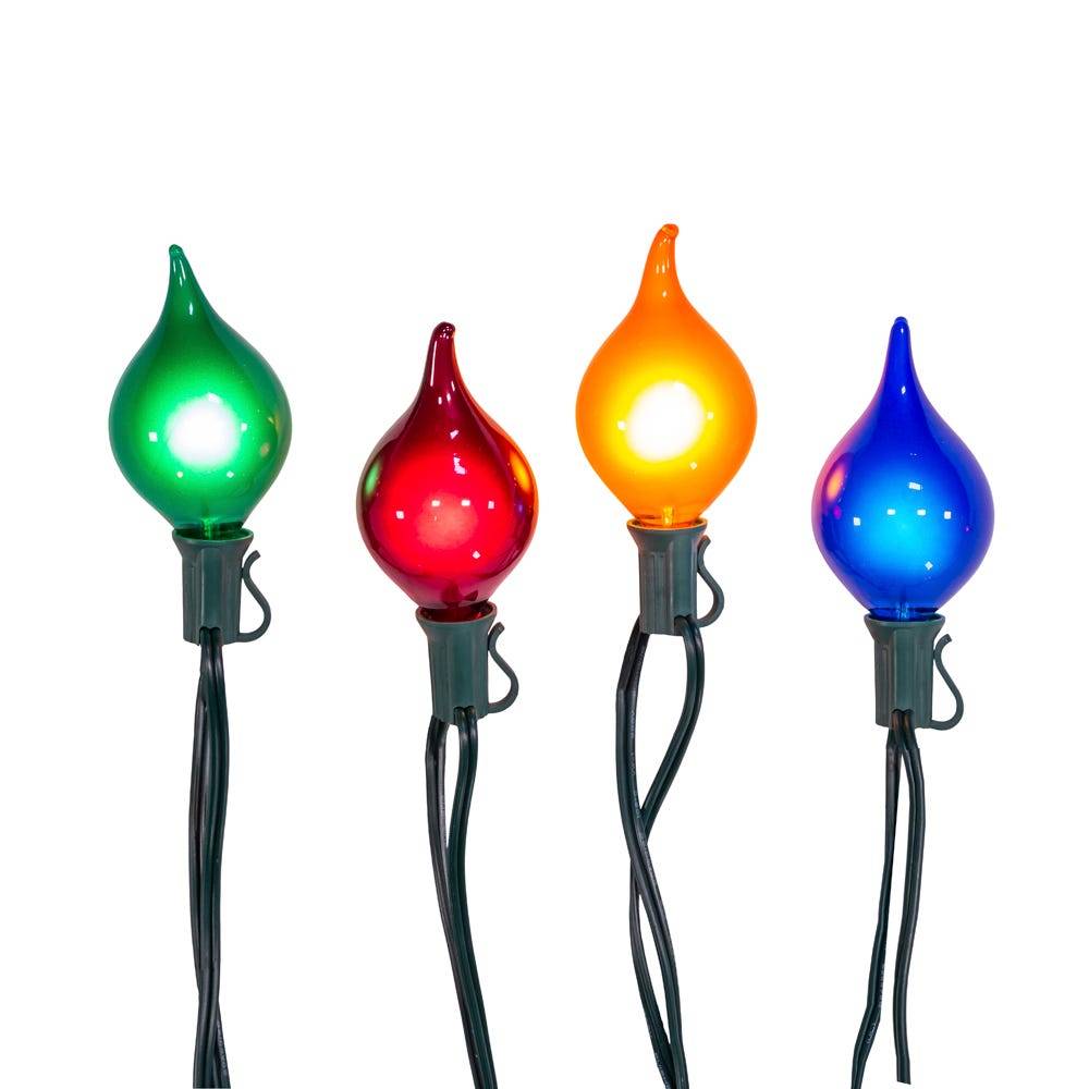 Kurt Adler UL 10-Light G45 Multicolor Teardrop Light Set