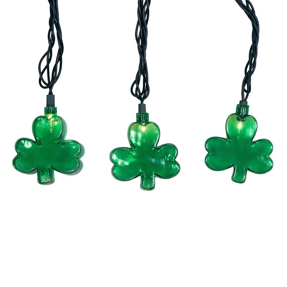 Kurt Adler UL 10-Light Shamrock Light Set