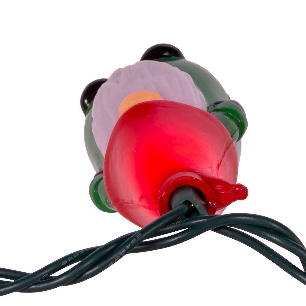 Kurt Adler UL 10-Light Red and Green Gnome Light Set