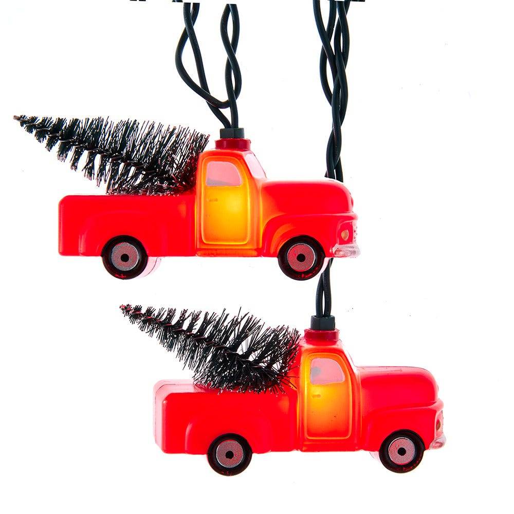 Kurt Adler UL 10-Light Red Pickup Truck Light Set