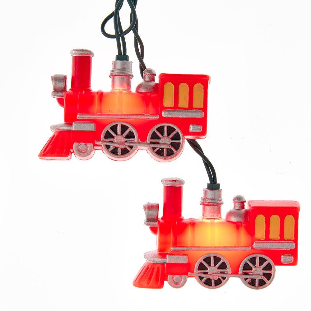 Kurt Adler UL 10-Light Red Train Light Set