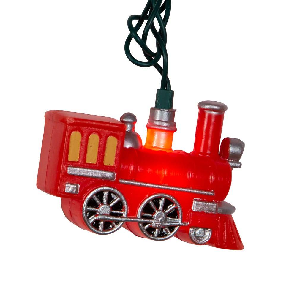 Kurt Adler UL 10-Light Red Train Light Set