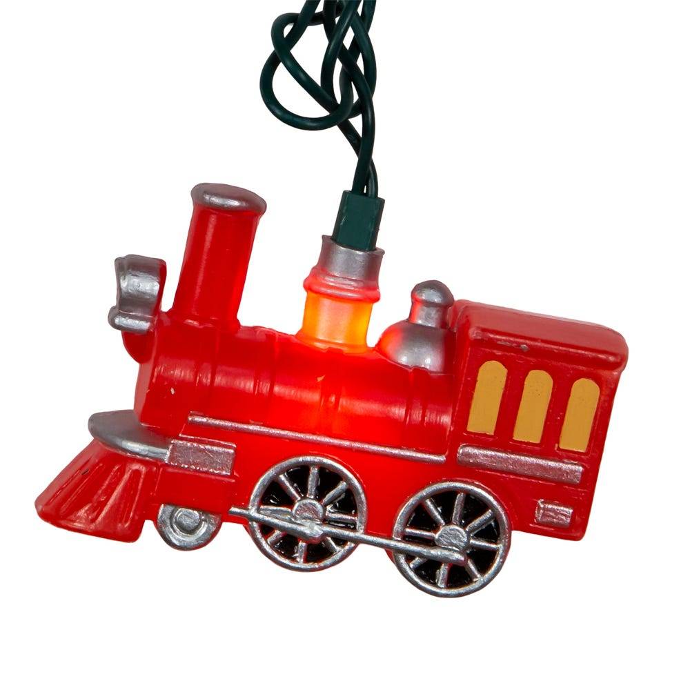 Kurt Adler UL 10-Light Red Train Light Set