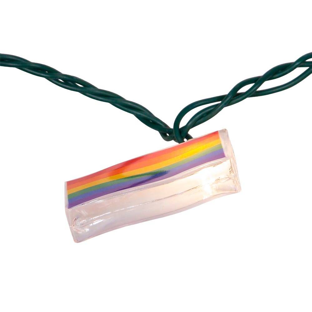 Kurt Adler UL 10-Light Gay Pride Flag Light Set