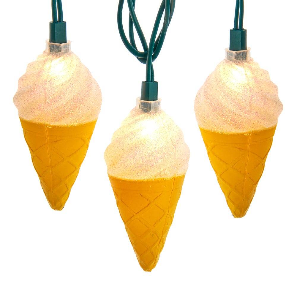 Kurt Adler UL 10-Light Ice Cream Cone Light Set