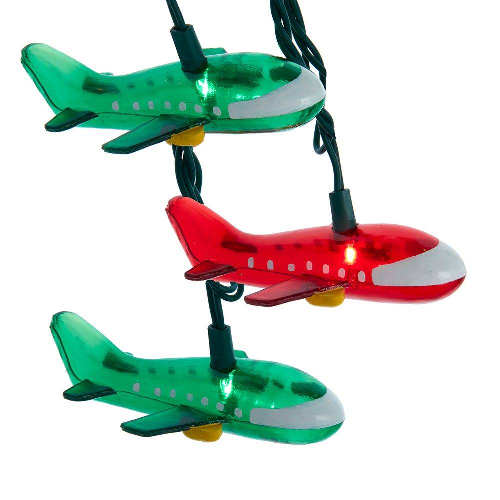 Kurt Adler UL 10-Light Airplane Light Set