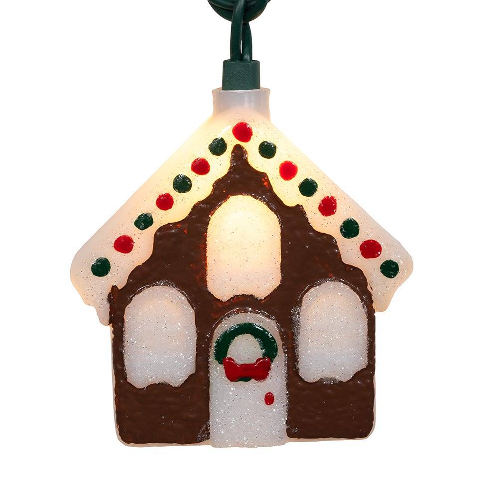 Kurt Adler UL 10-Light Gingerbread House Light Set