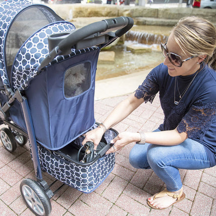 Gen7Pets Monaco Dress Blue Pet Stroller