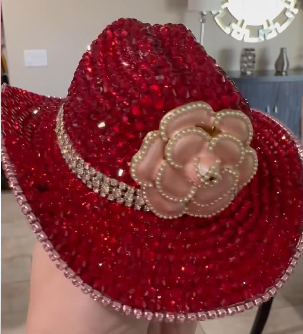 Crystal Cowboy Hat Ruby Roper