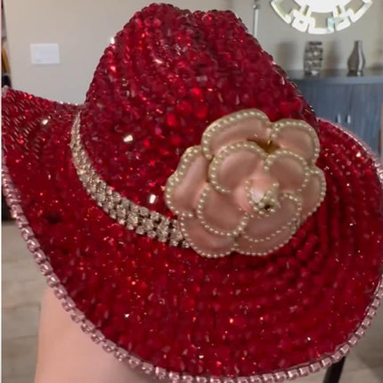 Crystal Cowboy Hat Ruby Roper