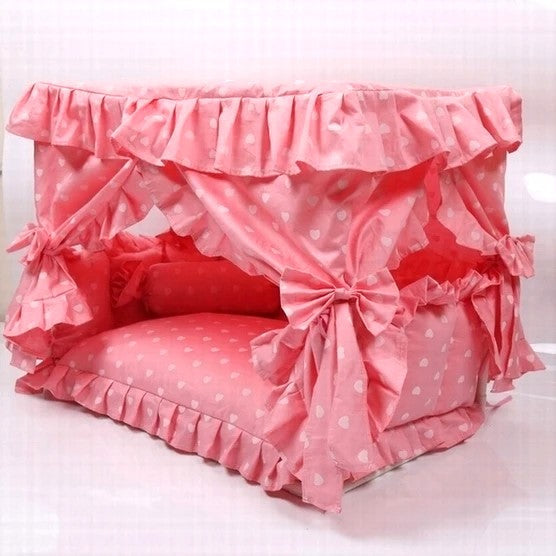 Aposentis Pet Home Bed Pink