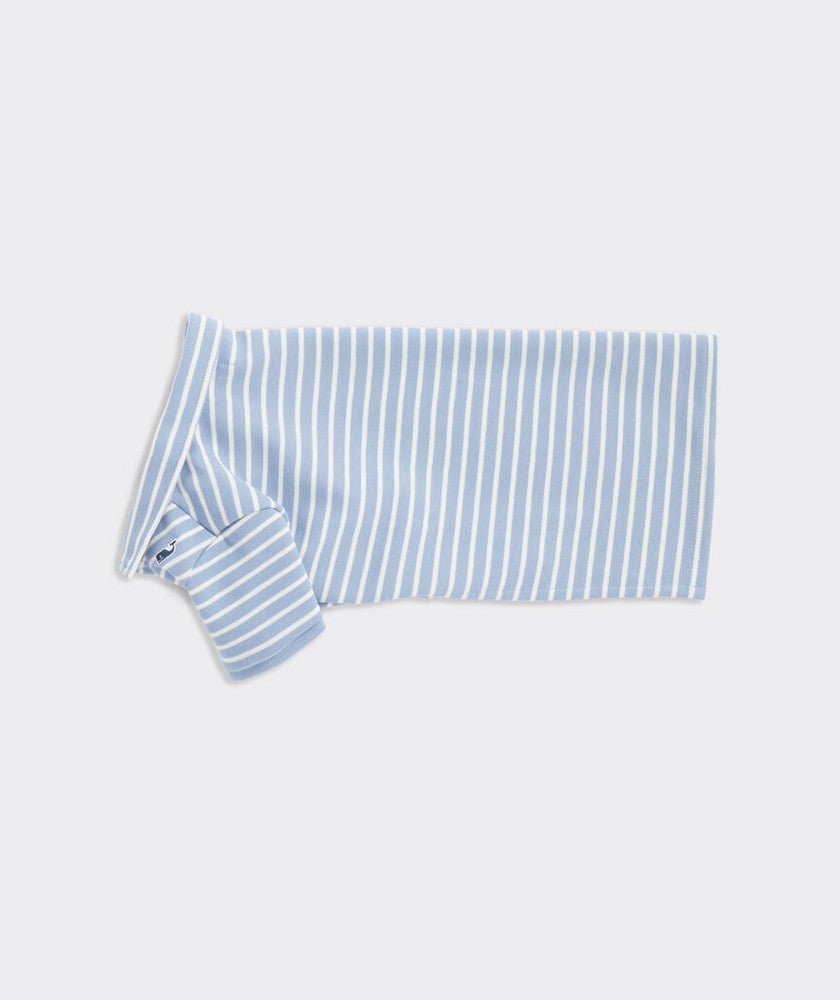 Vineyard Vines X Fma Pet Pique Polo, Breaker Blue Stripe