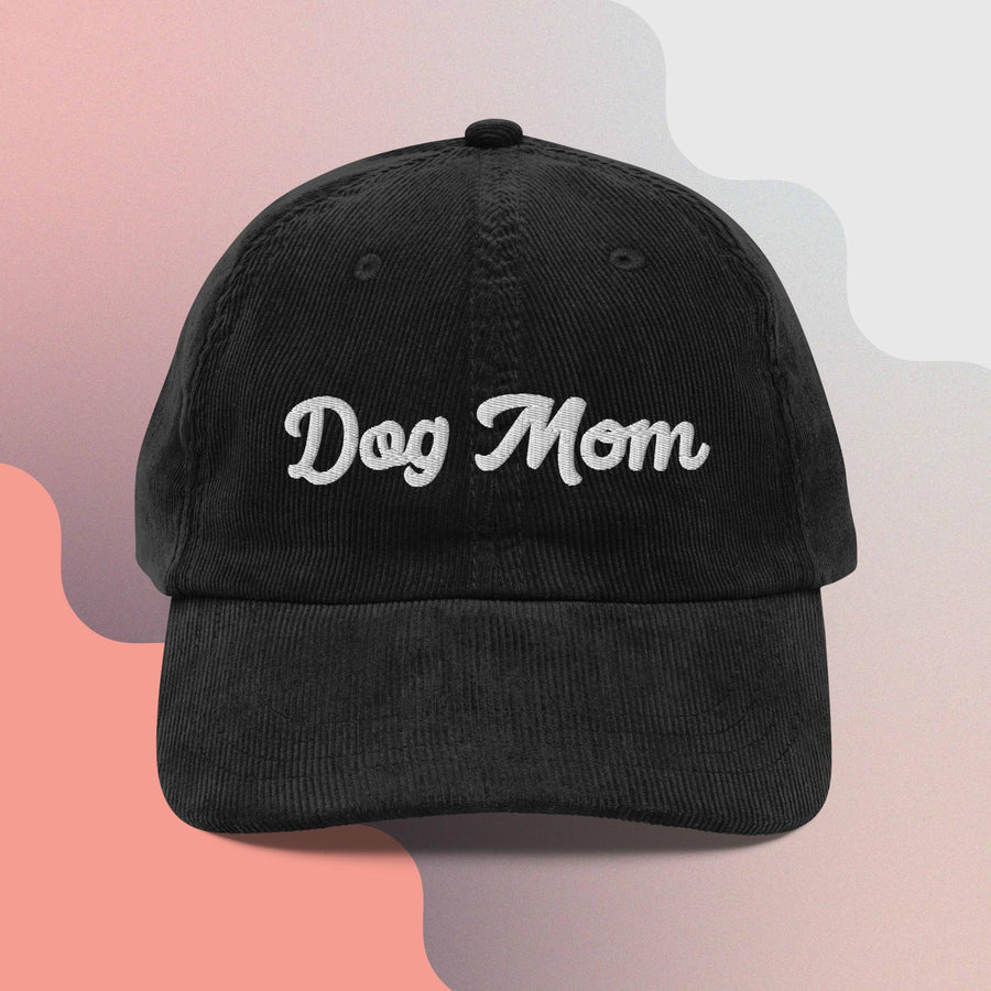 Dog Mom Vintage Corduroy Cap