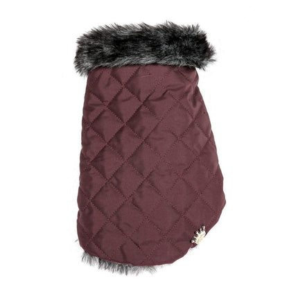 Luxury Coat - Waterproof Quilted Burgundy