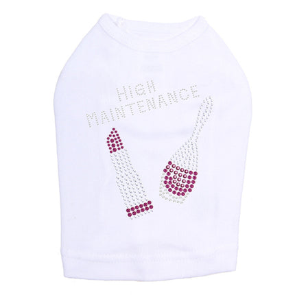 High Maintenance with Nail Polish & Lipstick - Dog Tank