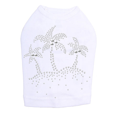 Palm Trees (Silver) - Dog Tank