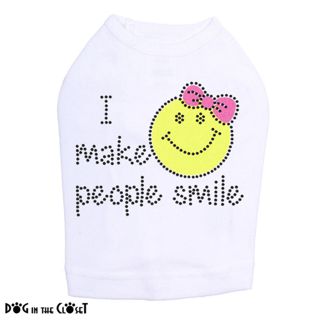 I Make People Smile (Girl) - Dog Tank