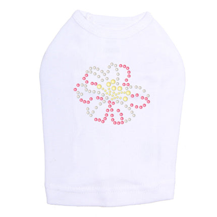 Pink & Yellow Pearl Flower - Dog Tank