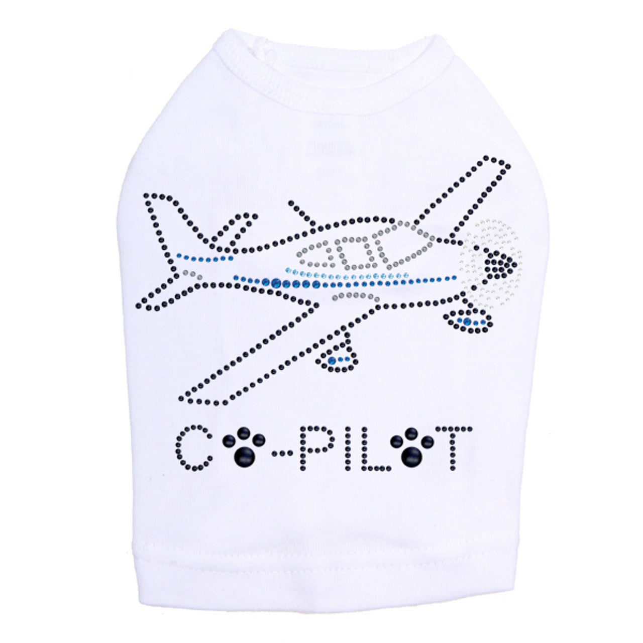 Co-Pilot Airplane (black) - Dog Tank White