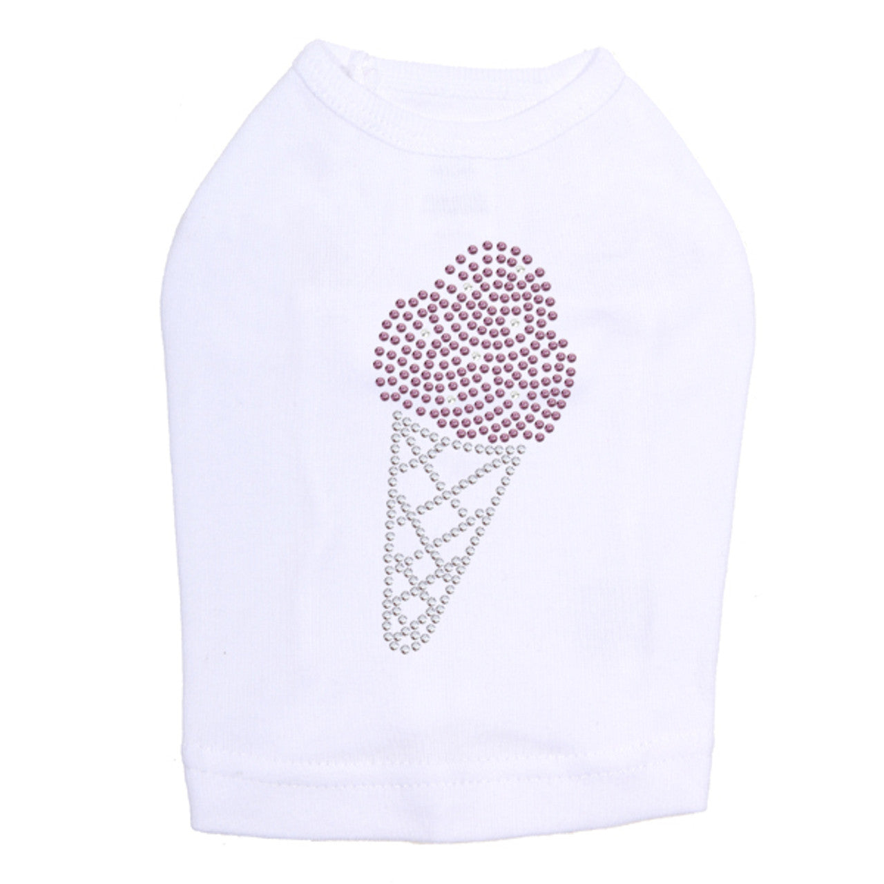 Ice Cream Cone - Dog Tank White