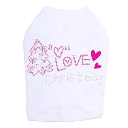 Love Pink Christmas - Dog Tank