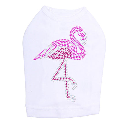 Pink Flamingo (Iridescent/AB) - Dog Tank