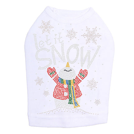 Let it Snow Snowman - Dog Tank