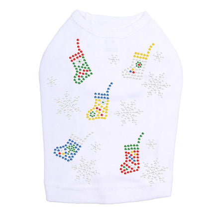 Stockings & Snowflakes - Dog Tank