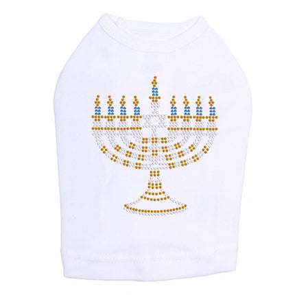 Menorah - Small (Blue, Silver, & Gold) - Dog Tank