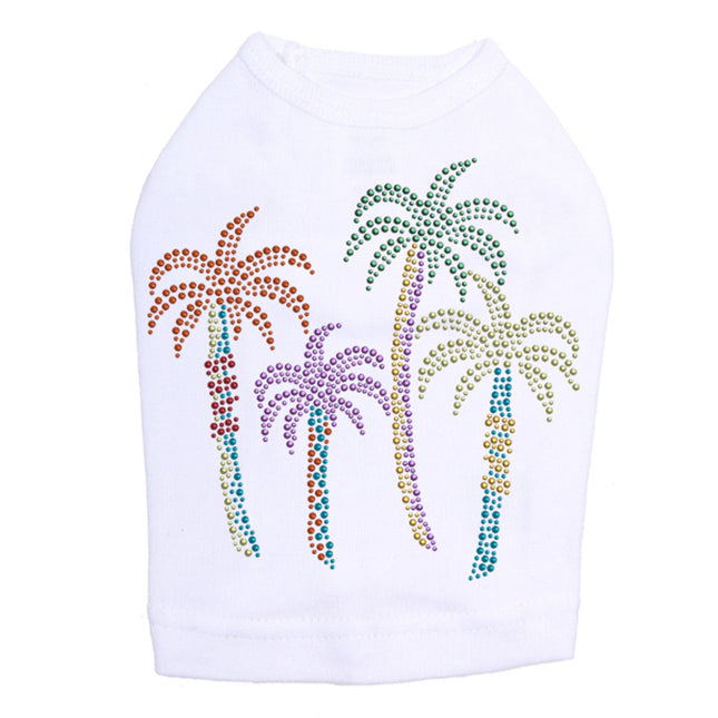 Palm Trees - Multicolor - Dog Tank