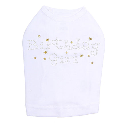 Birthday Girl with Stars - Dog Tank