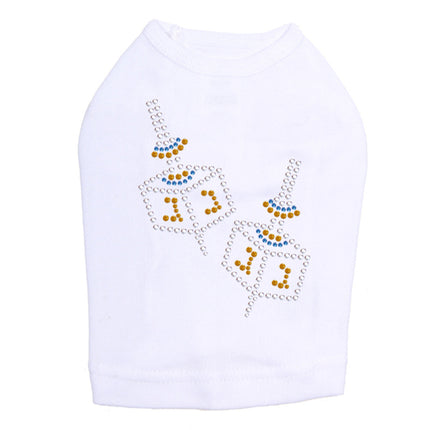 Dreidel - Small (Blue, Silver, & Gold) - Dog Tank