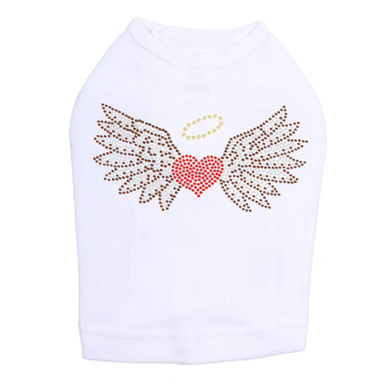 Heart with Wings & Halo - Dog Tank