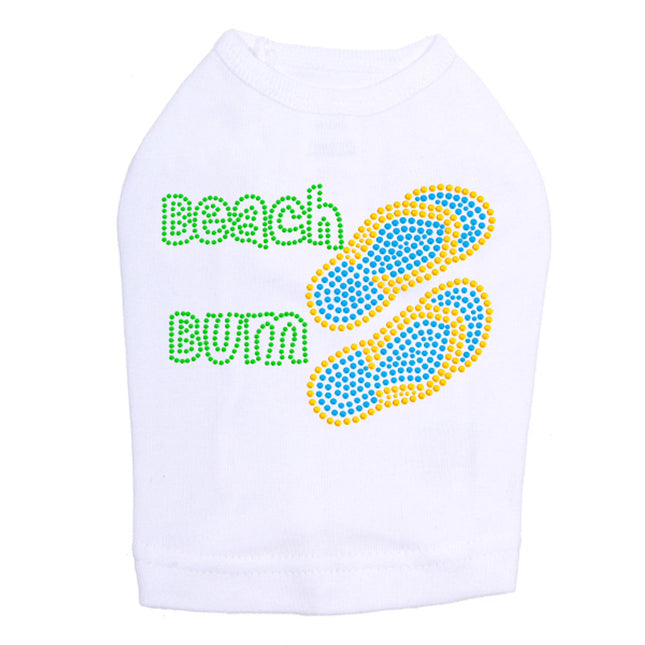 Beach Bum with Flip Flops - Dog Tank