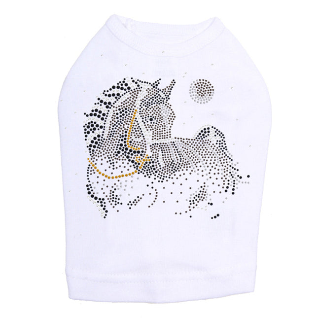 Horse with Stars & Moon - Dog Tank