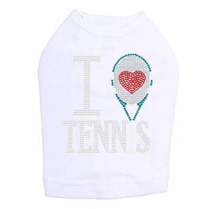 I Love Tennis - Dog Tank