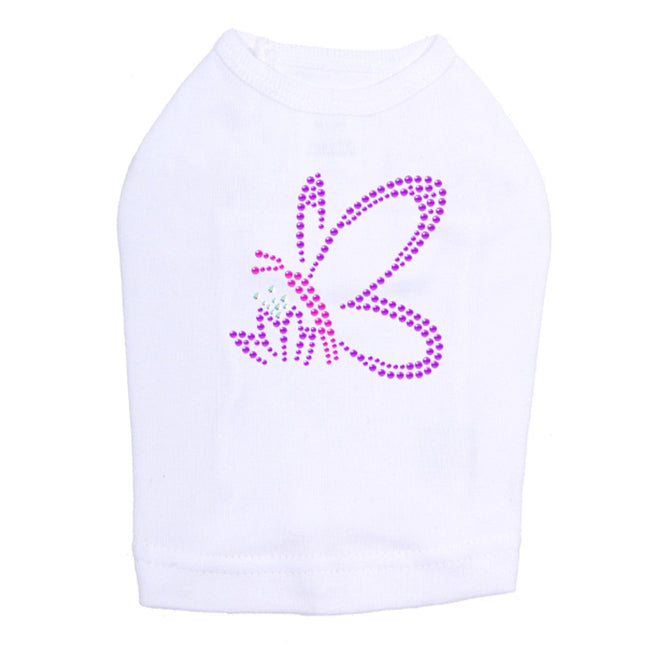 Pink & Purple Nailhead Butterfly - Dog Tank