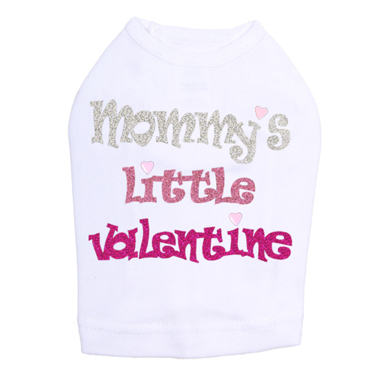 Mommy's Little Valentine - Dog Tank White