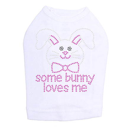 Some Bunny Loves Me (Pink) - Dog Tank