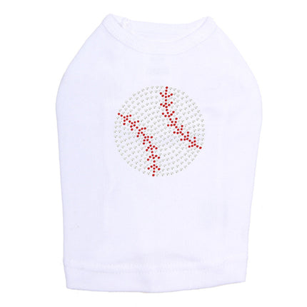 Baseball (Rhinestone) - Dog Tank