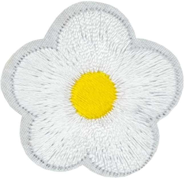 Small 5 Petal Flower (White) - Patch