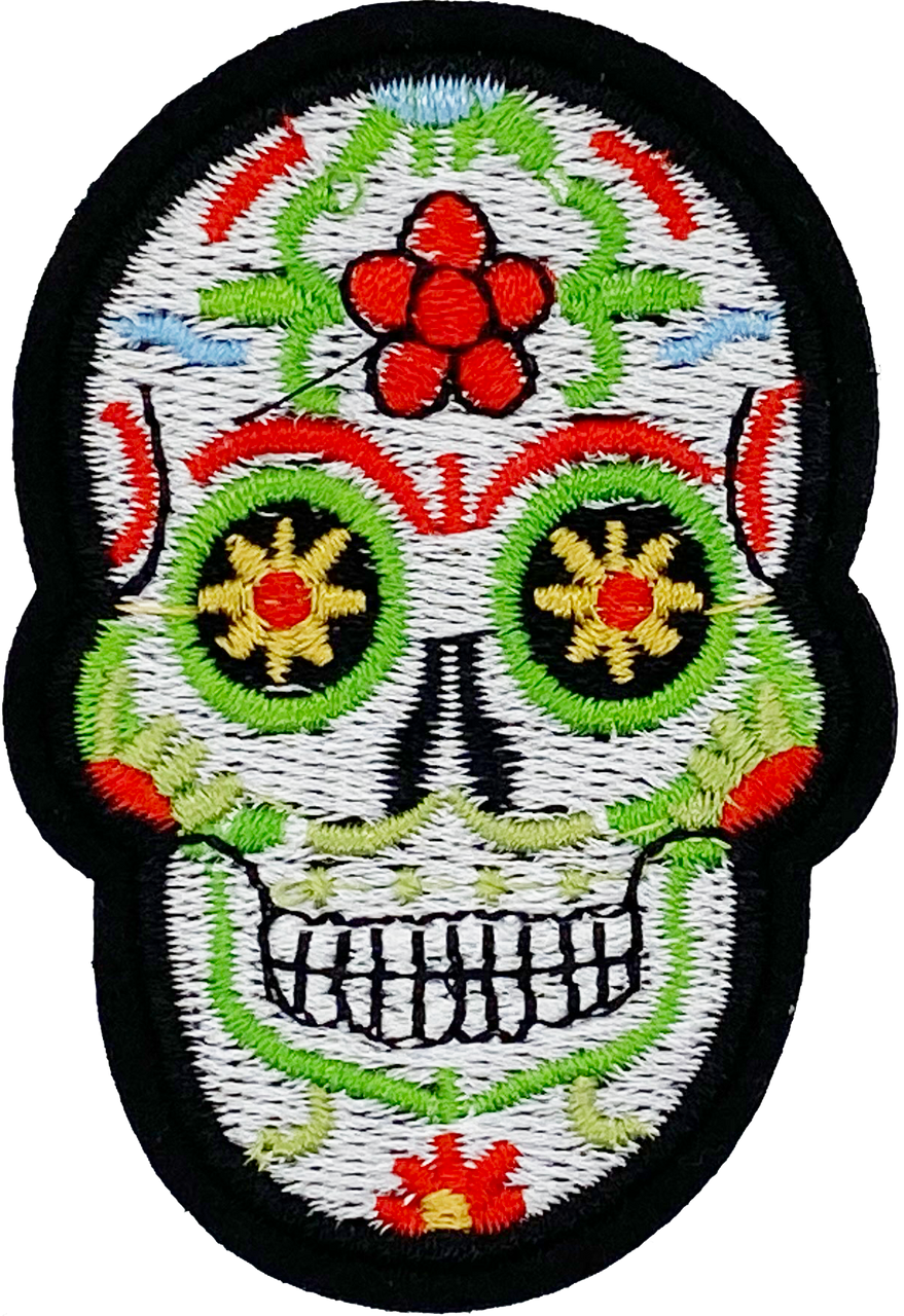 Sugar Skull (White) Patch