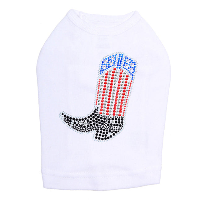 Boot (Red, White, & Blue) - Dog Tank