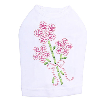 Pink Flower Bouquet - Dog Tank